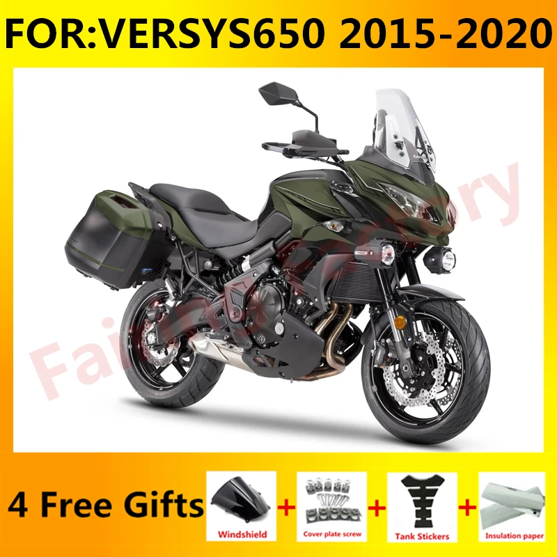 

New ABS Motorcycle Fairings Kit For VERSYS 650 VERSYS650 KLE650 KLE 650 2015 2016 2017 2018 2019 2020 fairing set green black