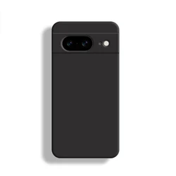 Original Liquid Silicone Rubber Shockproof Bumper Case for Pixel 8 (Black)