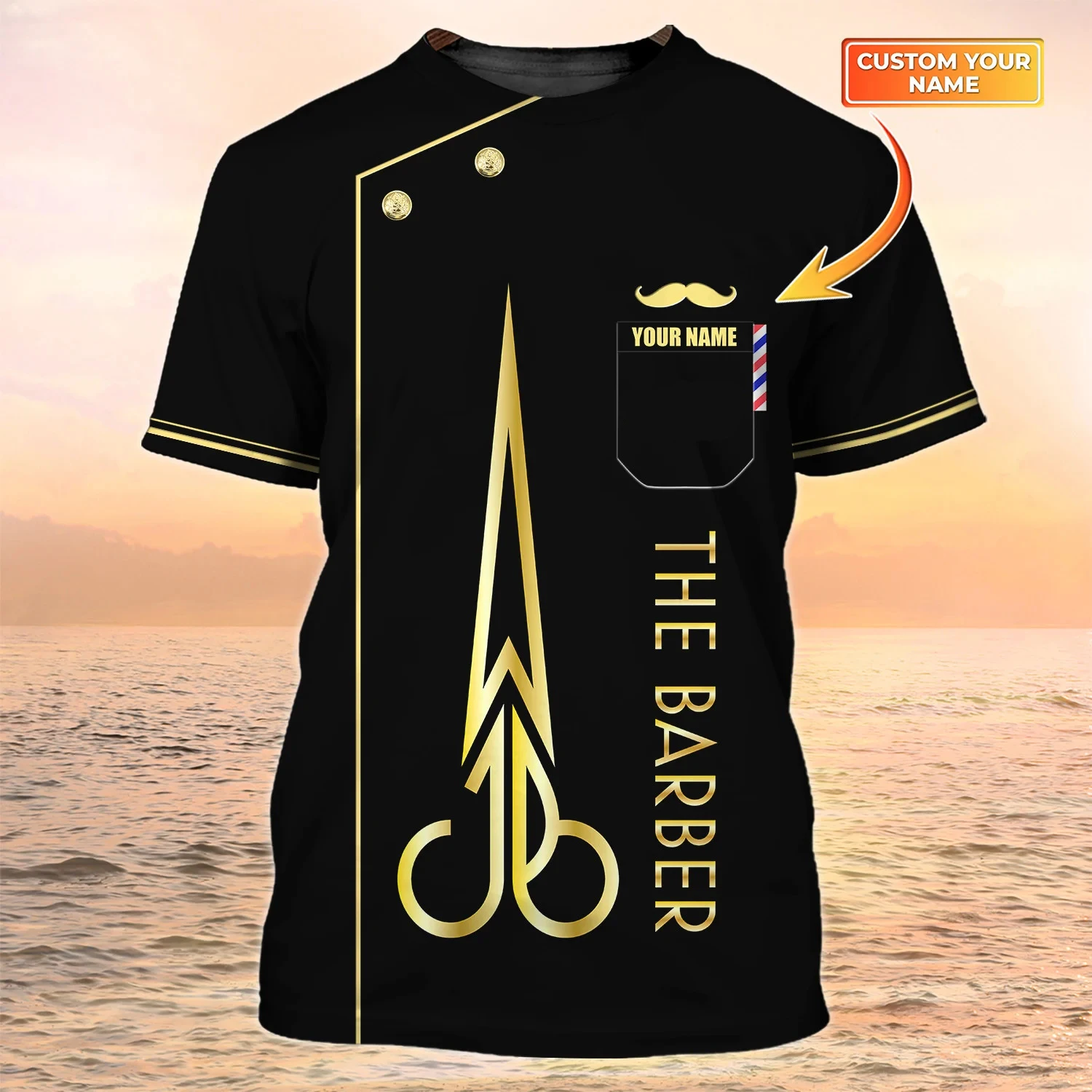 2023 Neuestes Sommer-T-Shirt für Herren, Friseurbekleidung, individuelles Friseursalon, 3D-gedrucktes Unisex-T-Shirt, Straße, lässiges Sport-T-Shirt DW 178 – Detail 26