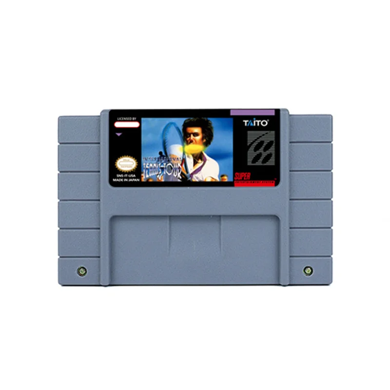 International Tennis Tour Action Game Per Snes 16 Bit Retro Cart Regalo Per Bambini