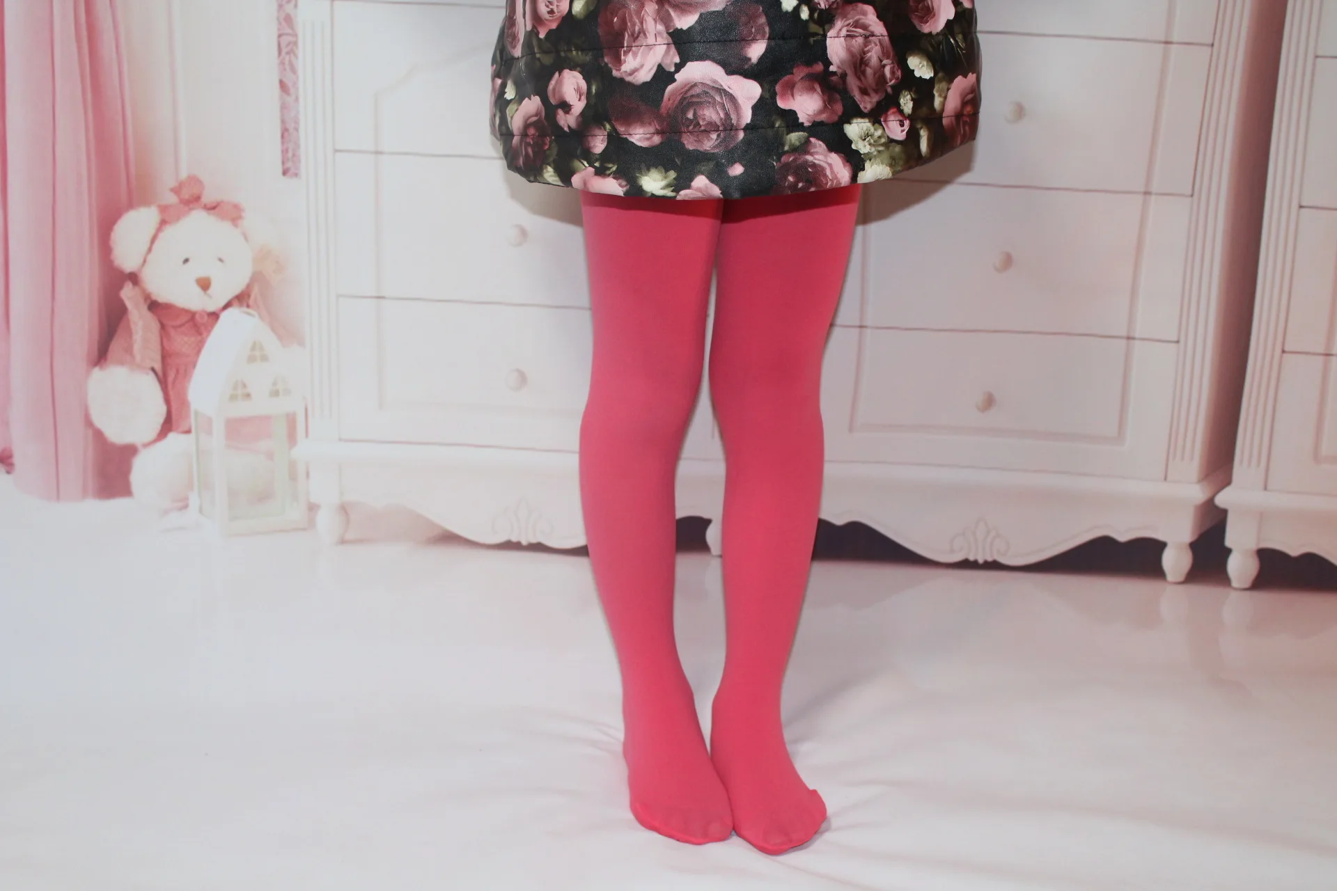 Girls Ballet Dance Tights for Kids 0-15Y Soft Velvet Pantyhose Fashion Solid Black White Stockings Baby Thin Section Tights