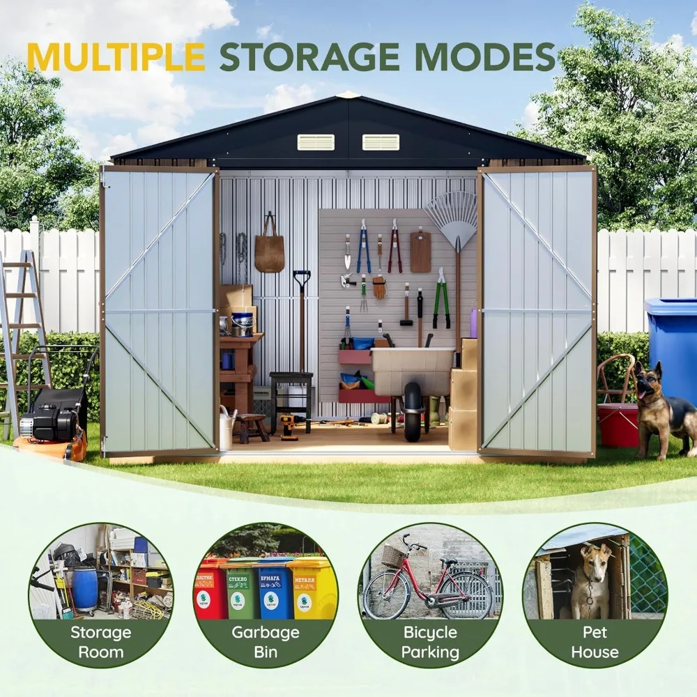 10x12 FT Metal Outdoor Storage Shed 3