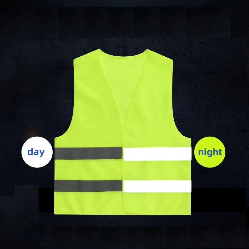 Reflective Safety Vest Breathble Sleeveless with Reflective Stripes for Workers