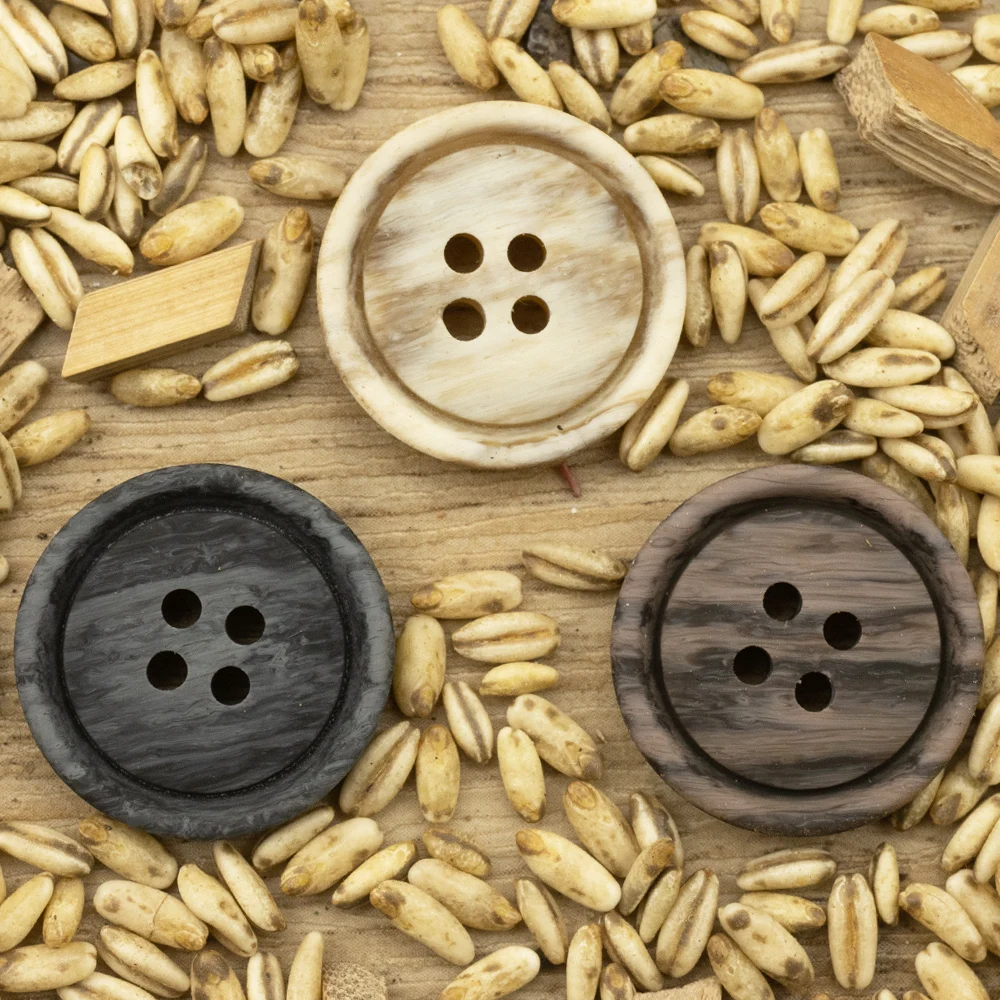 

10pcs Matte Imitation Wood Grain Polyester Buttons For Clothing Sewing Accessories Suit Tweed Sweater Coat Jacket Winter Button