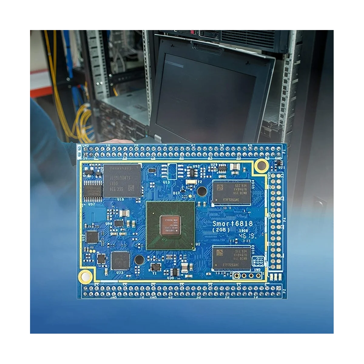 

Smart6818 Core Board+Heat Sink S5P6818 -A53 Eight Core 2GB+16GB EMMC Lubuntu Android Learning Development