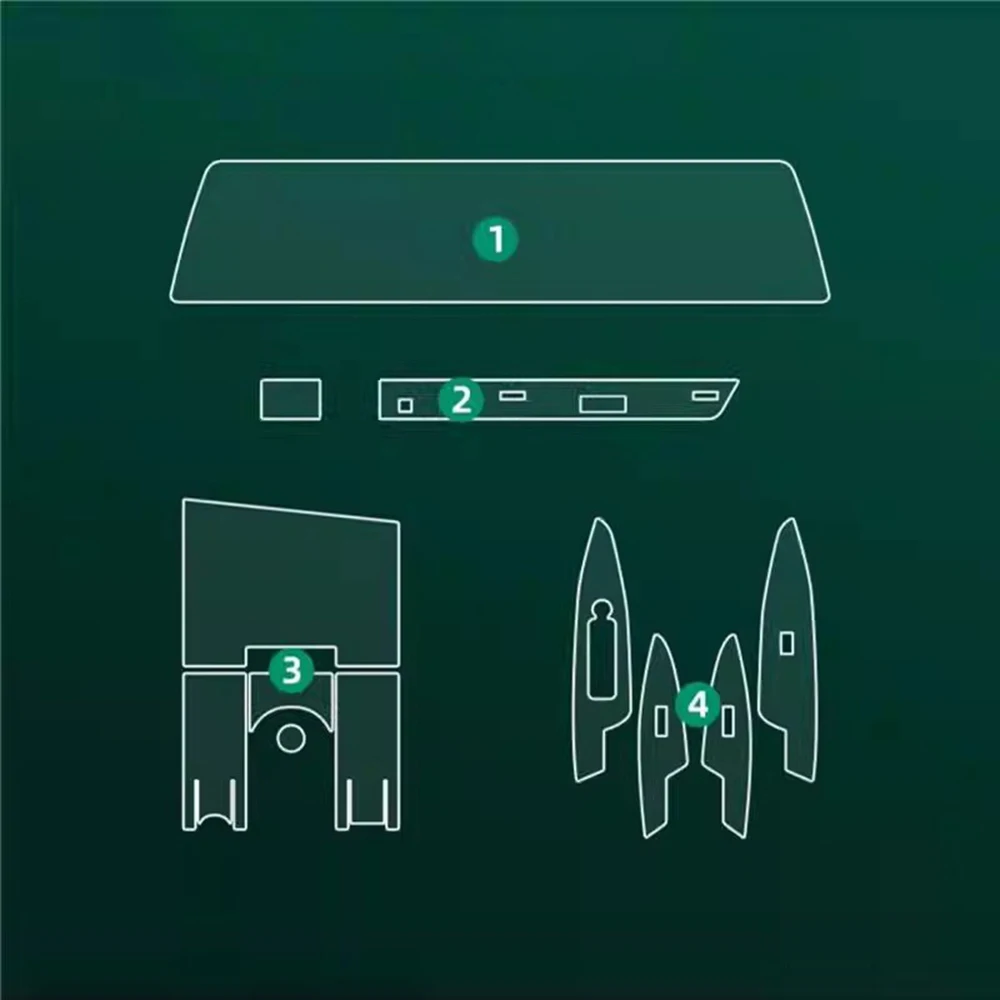 기아 스포티지 NQ5 5 2022 2023 2024용 자동차 TPU 프리컷 인테리어 PPF 페인트 보호 필름, 콘솔 스크래치 방지 및 복원