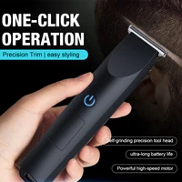 Small hair clipper for home use, replaceable nozzle supports USB charging, small size and easy to carry. 1