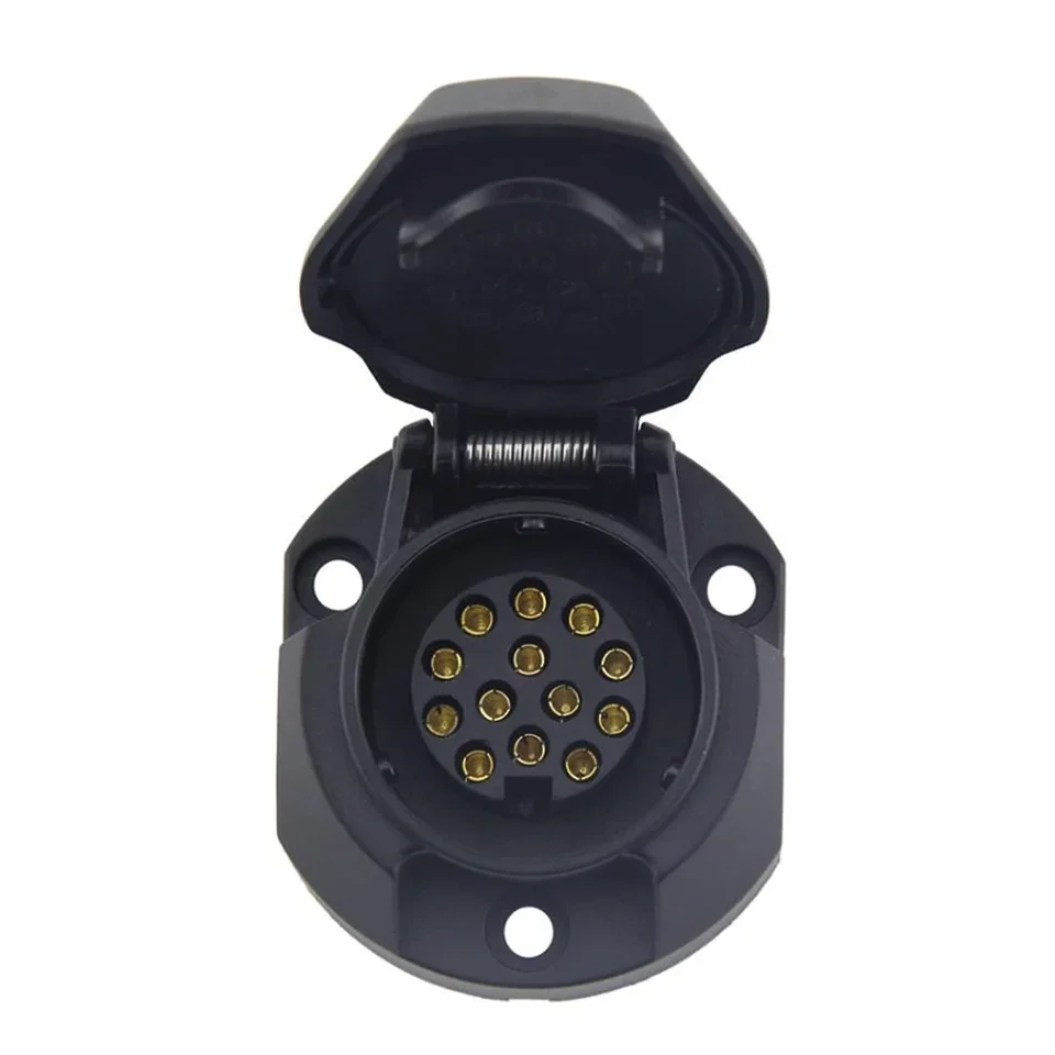 Durevole 12V 13 Pin Euro Presa Per Rimorchio Barra Di Traino A 13 Poli Presa Per Rimorchio Roulotte Cablaggio Connettore Elettrico Accessori Per Auto Camion