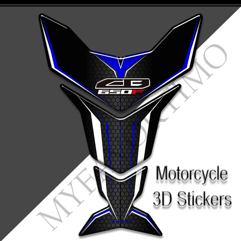 For Honda CB650F CB 650F 650 F Motorcycle Protector Tank Pad Gas Fuel Oil Kit Knee Fish Bone Emblem Logo 3D Stickers Decals