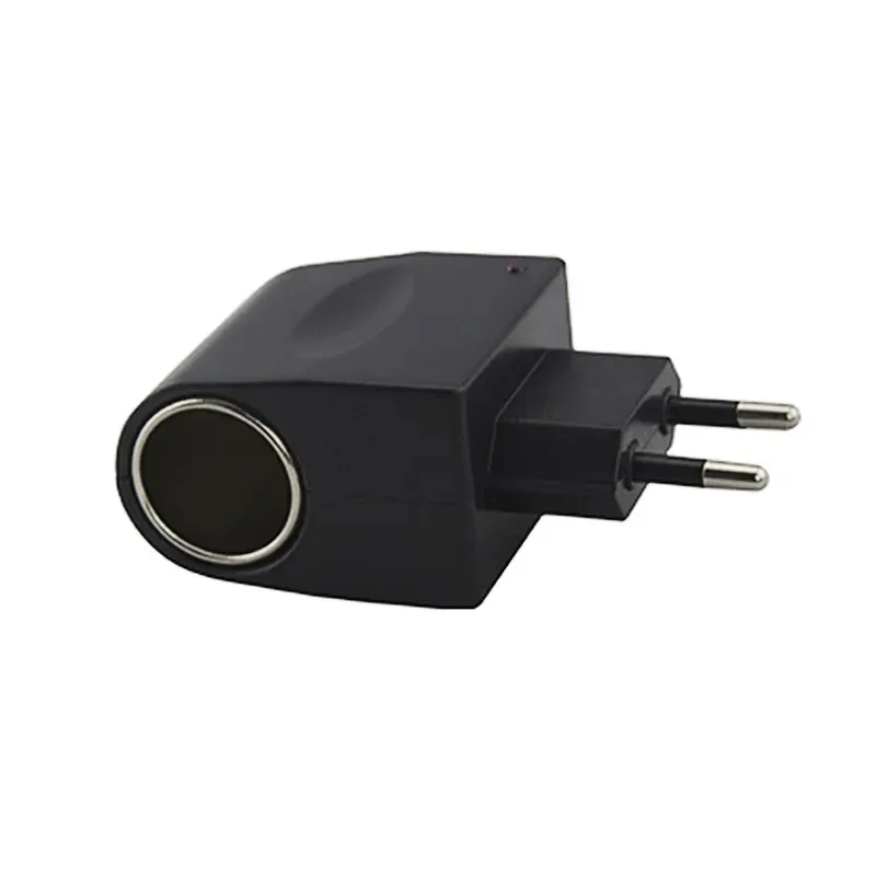 차량용 소켓 자동차 충전기 EU 플러그 220V AC를 12V DC로 변환하는 AC 어댑터, 차량용 전자기기 및 가정용으로 사용 가능
