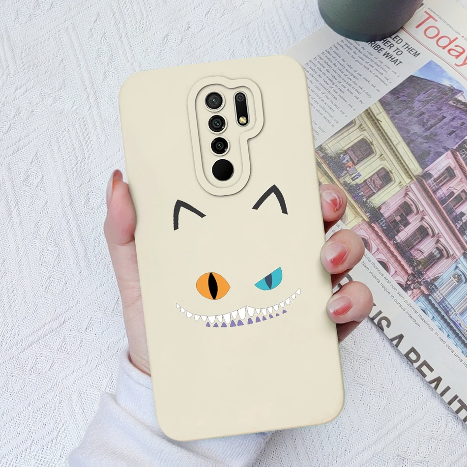 thumbnail image 1 of Case For Xiaomi Redmi 9 9A 9C Colourful Liquid Silicone Anti Slip Phone Back Cover For Redmi 9 A C Full Protection Shell Bumper, 1 of 5
