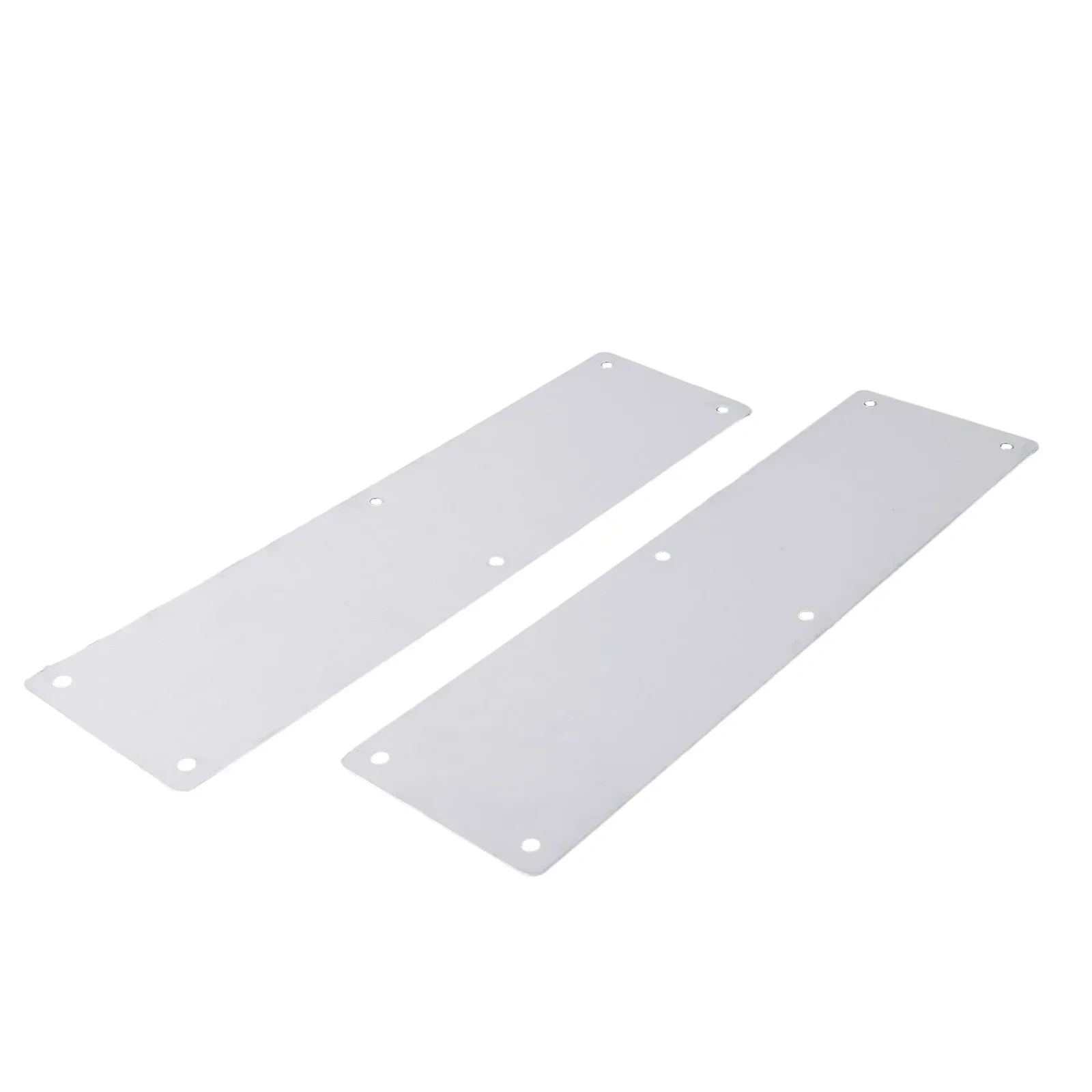 Hardware Door Kick Plate Without Word Plate Door Protection Kick Silver Stainless Steel Practical Durable