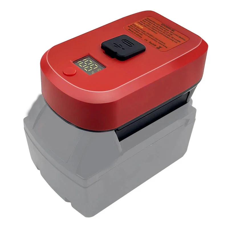Adapter Charger for Makita/Bosch/Milwaukee/Dewalt 18V Li-ion Battery With USB Ty