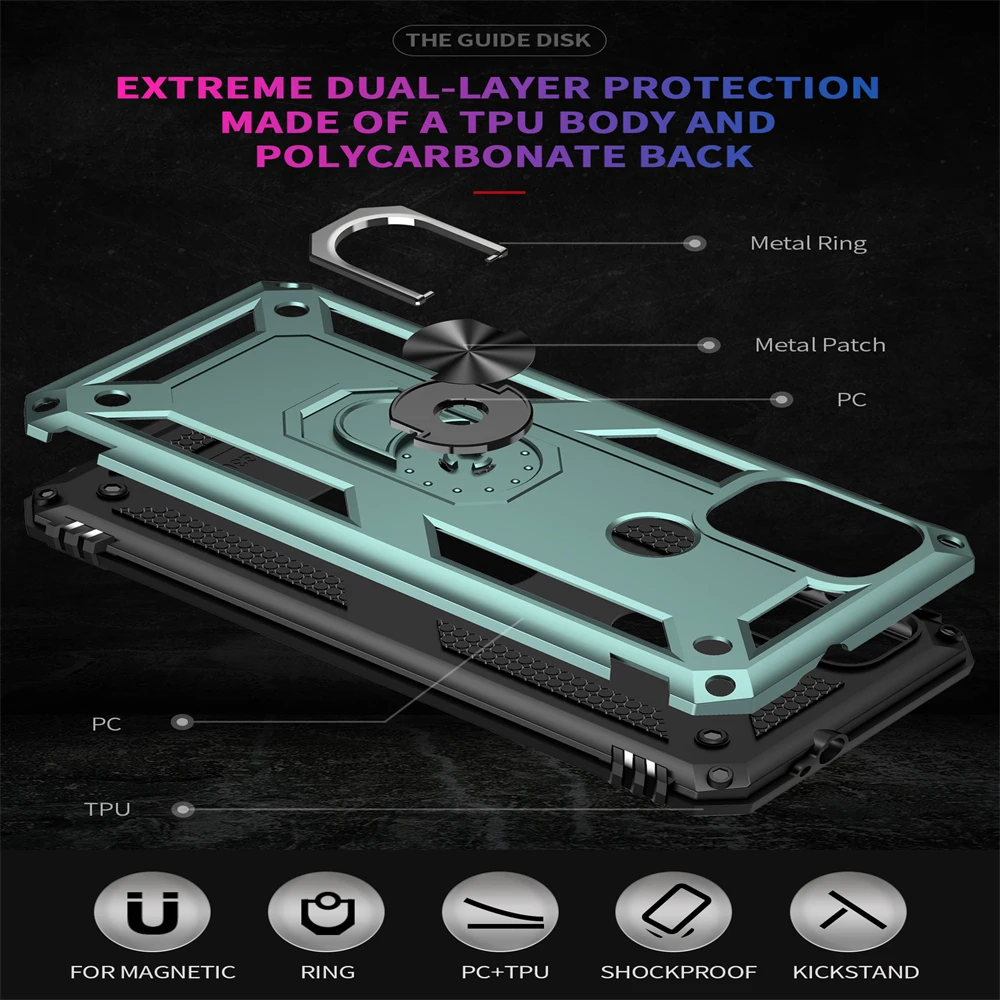 Stoßfeste Schutzhülle für Motorola MOTO Edge S30 20 30 Pro Lite Plus 2022 E7 E7i Power 2021 E20 E30 E40 Stoßfeste Magnethülle_voghion.com