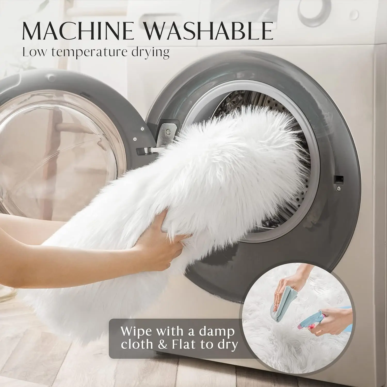 Fur Faux Sheepskin Soft Carpet Washable Seat Mats For Floor Fluffy Rugs Hairy Warm For Living Room Bedroom Chairs Sofas Cover - Image 5