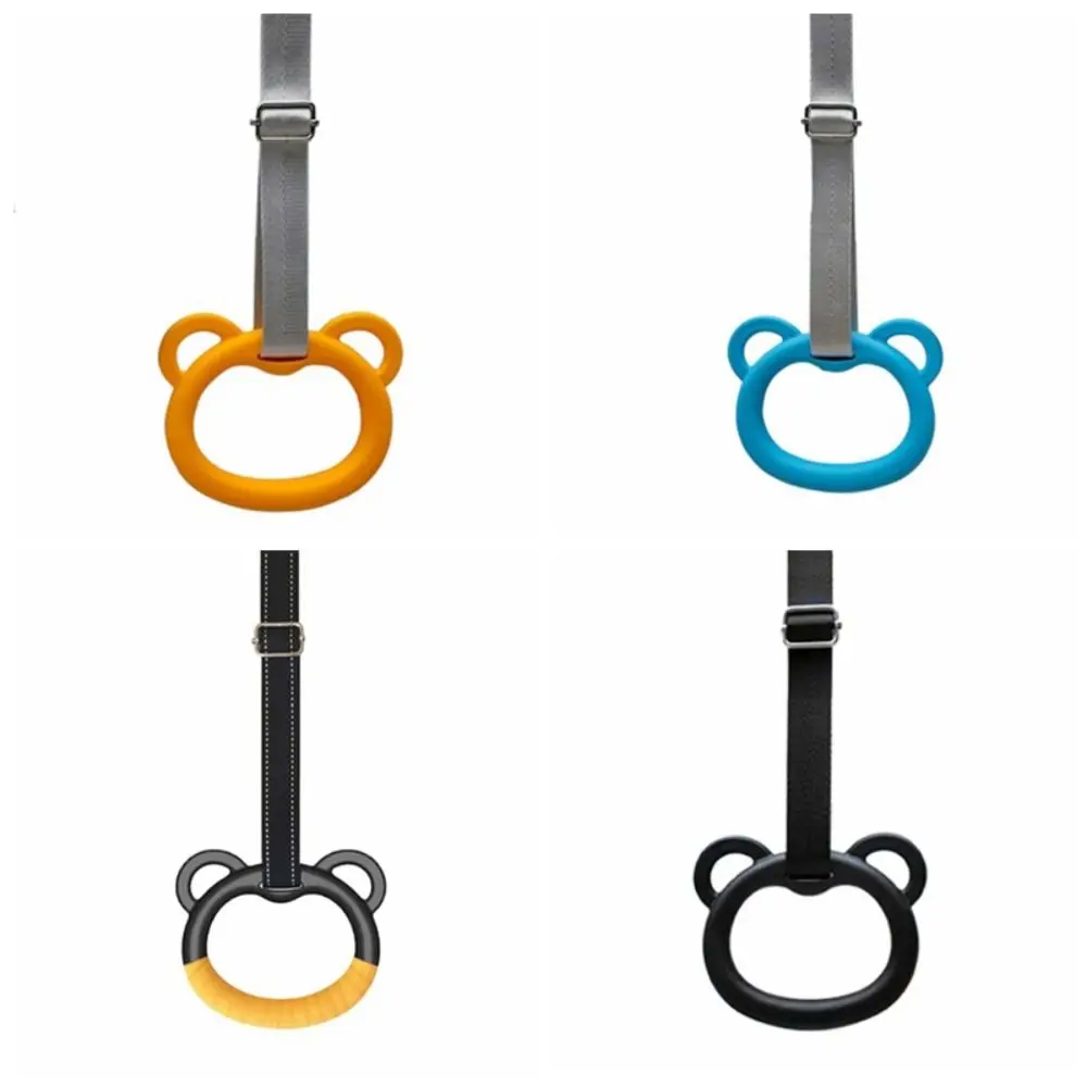 

Sweat Absorption Kid Pull Up Ring Bold Metal Buckle Cartoon Style Kids Swings Rings Non-toxic Long Service Life