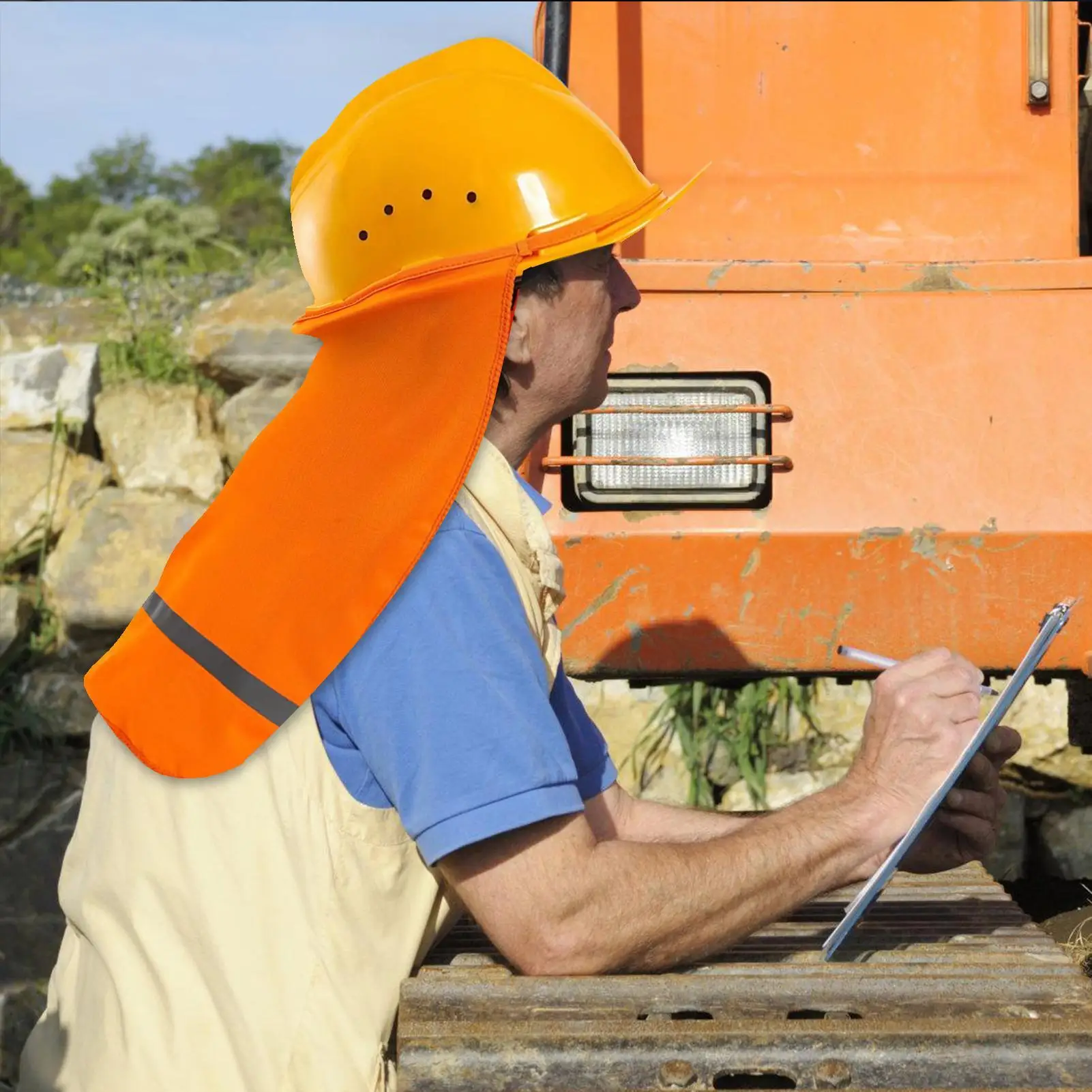 Hard Hat Sun Shade Cover Neck Shade Hard Hat Visor High Visibility Breathable Neck Protection Sun Protection Hard Hat Cover