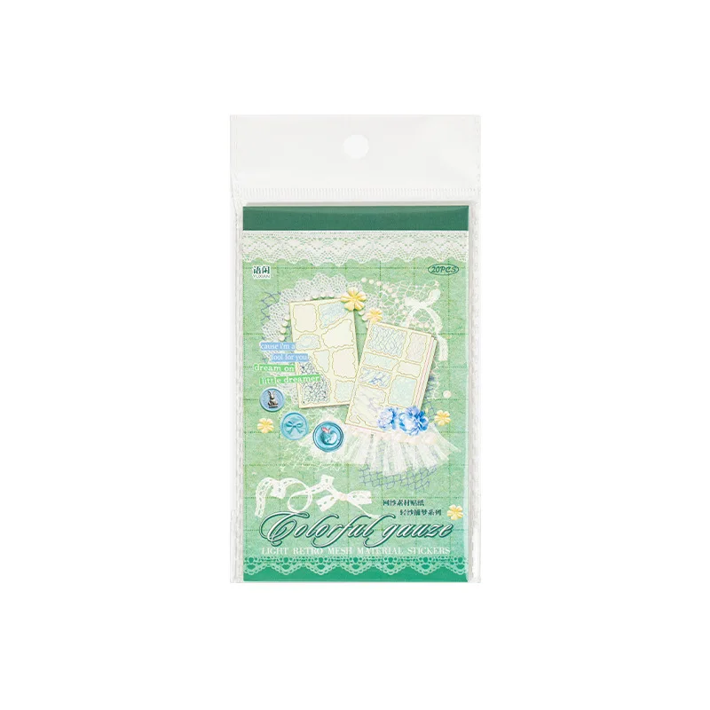 20pcs/1lot kawaii 편지지 스티커 Gossamer Net Captures Dreams 정크 저널 장식 스크랩북 DIY 공예 스티커