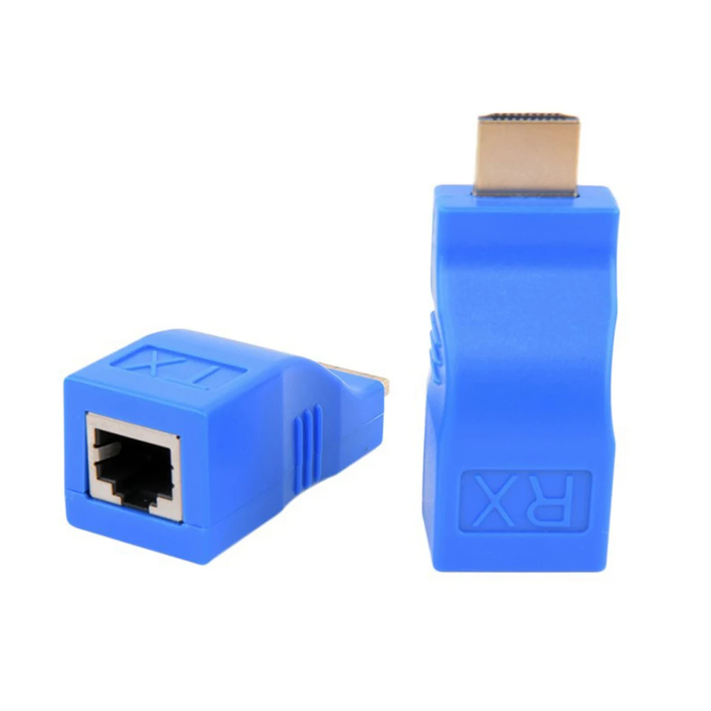 HDMI-совместимый удлинитель HD RJ45 Порты LAN сеть HD 4K * 2K 1080P удлинитель 30 м более CAT5e/6 UTP LAN Ethernet-кабель для HDTV