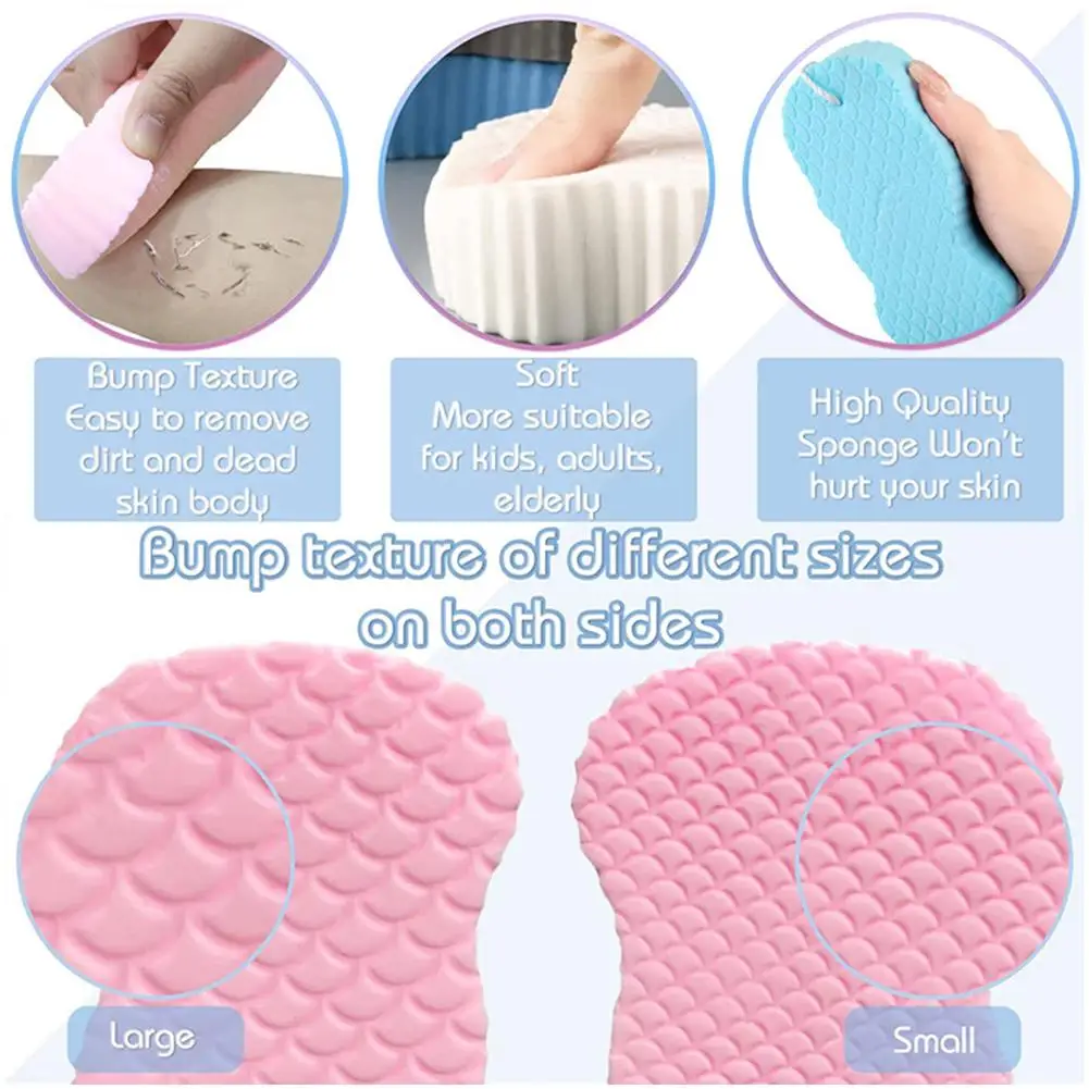 1PC 3D Children's Bath Sponge Body Peeling Dead Skin Exfoliating Massager Cleaning Bath Brush Exfoliating 3