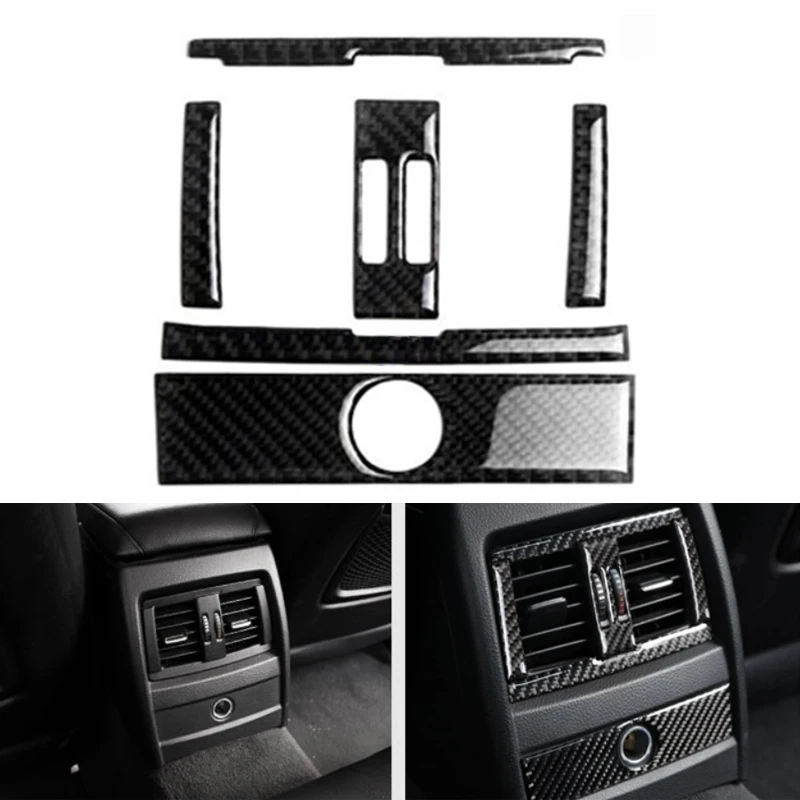 

For BMW 3 Series GT F30 F34 2013 2014 2015 Car Center Control Air Condition Air Vent Outlet Frame Carbon Fiber Cover Sticker