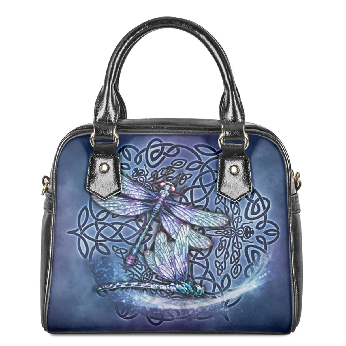 

New Dragonfly totem Pattern Female's Fashion Top-handle Bags Portable Shoulder Sac for Female Casual Lady Shopping Crossbody Bag