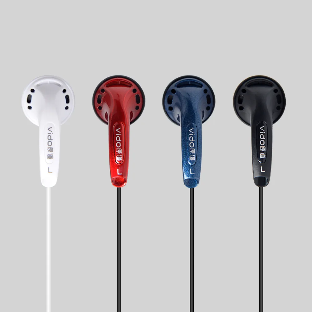 VIDO 3.5mm Stereo High Quality Headphones TypeC HIFI Entry-Level Headphones with Mic Earphones for Mp3/Mp4 Mobile Phone Calls