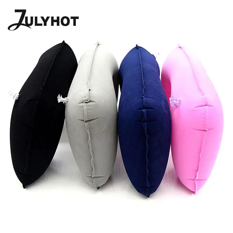 Inflatable pillow Neck support Outdoor Travel U-Shape Inflatable Pillow Airplane Soft Neck Pillows Health Sleep Head Cushion Ring Pillow Folding Cushion