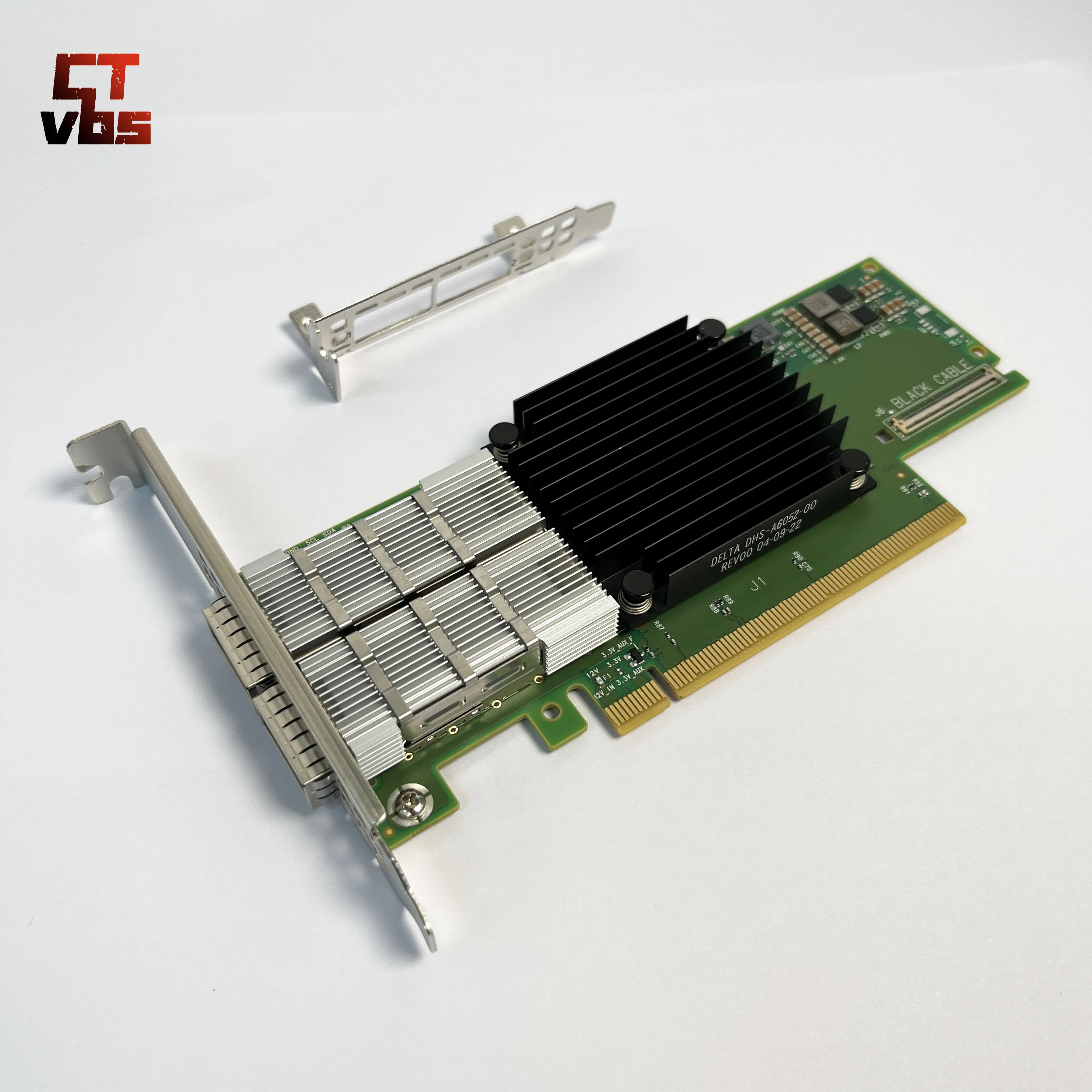 MCX653106A-HDAT Mellanox ConnectX-6 VPI 어댑터, HDR IB(200Gb/s) 및 200GbE, 듀얼 포트 QSFP56, PCIe4 PCIe3.0 x 16 브래킷 모두