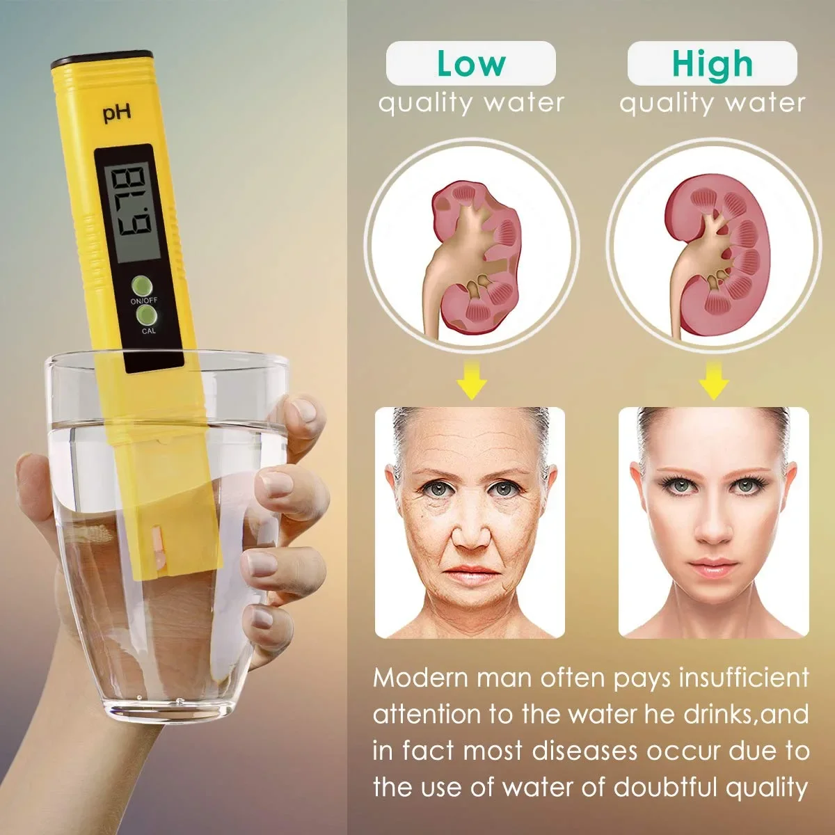 PH Meter Digital PH Tester 0.01 High Accuracy Meter For Water 0-14 Measurement Range For Drinking Water Pool Aquarium ph meter