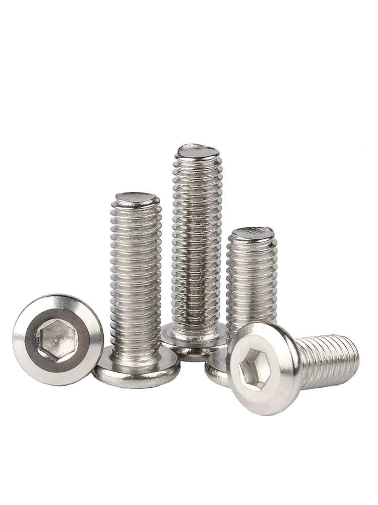 Description Picture 4 of itemM6 M8 M10 M12 304 A2 Stainless Steel Allen Hex Hexagon Socket Large Flat Head Furniture Rivet Screw Connect Joint Bolt