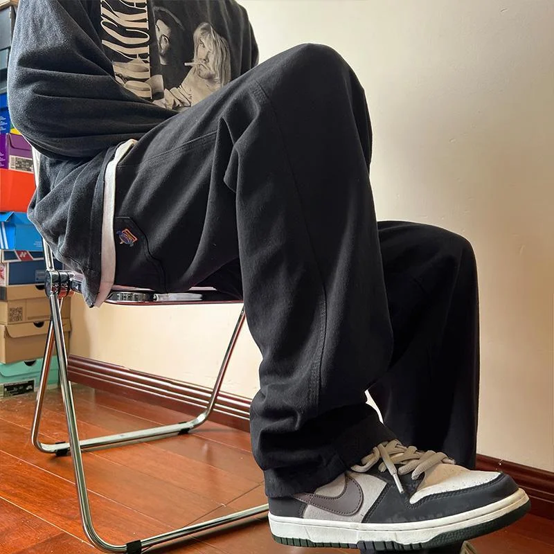 

Men's Cargo Pants Y2k Wide Hip Hop Fashion Cheapest Slim Slacks Casual Regular Fit Multipockets Hiking Loose Long Work Trousers