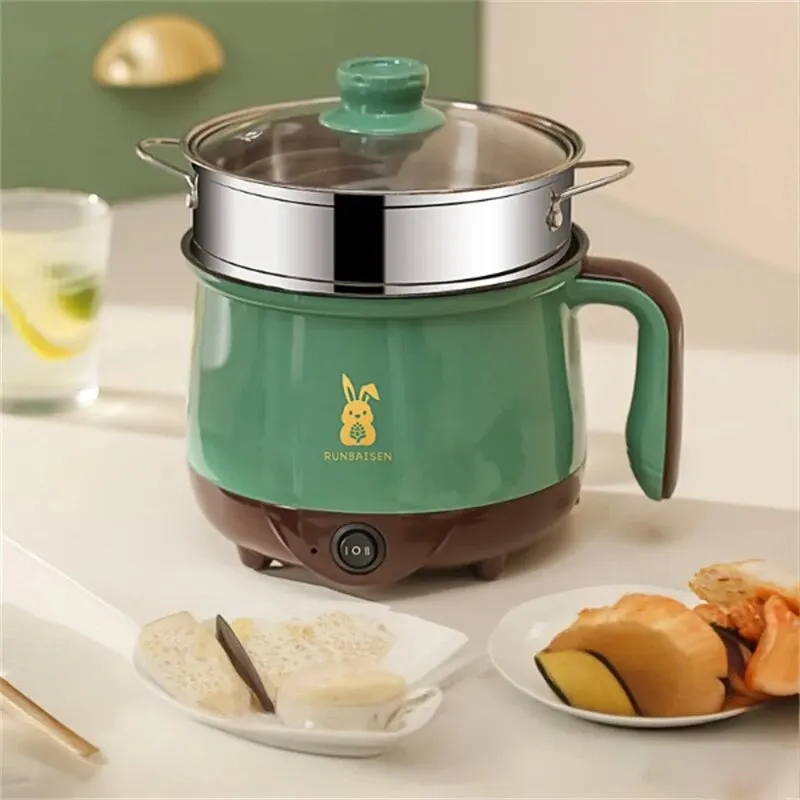 Mini Electric Cooker For Home Kitchen 2 People Food Noodle Single/Double Layer Multifunction Non-stick Pan Steam Cooking Machine electric cooker