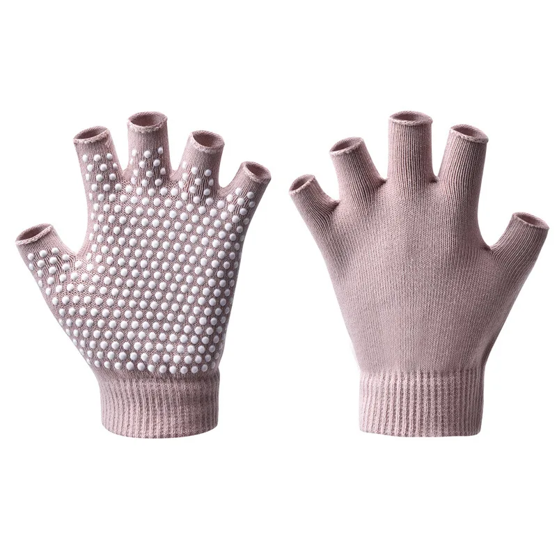 Women Half-finger Warm Anti-slip Yoga Gloves Pilates Gloves Indoor Dance Fitness Training Open-fingered Sport Yoga Aids yoga gloves