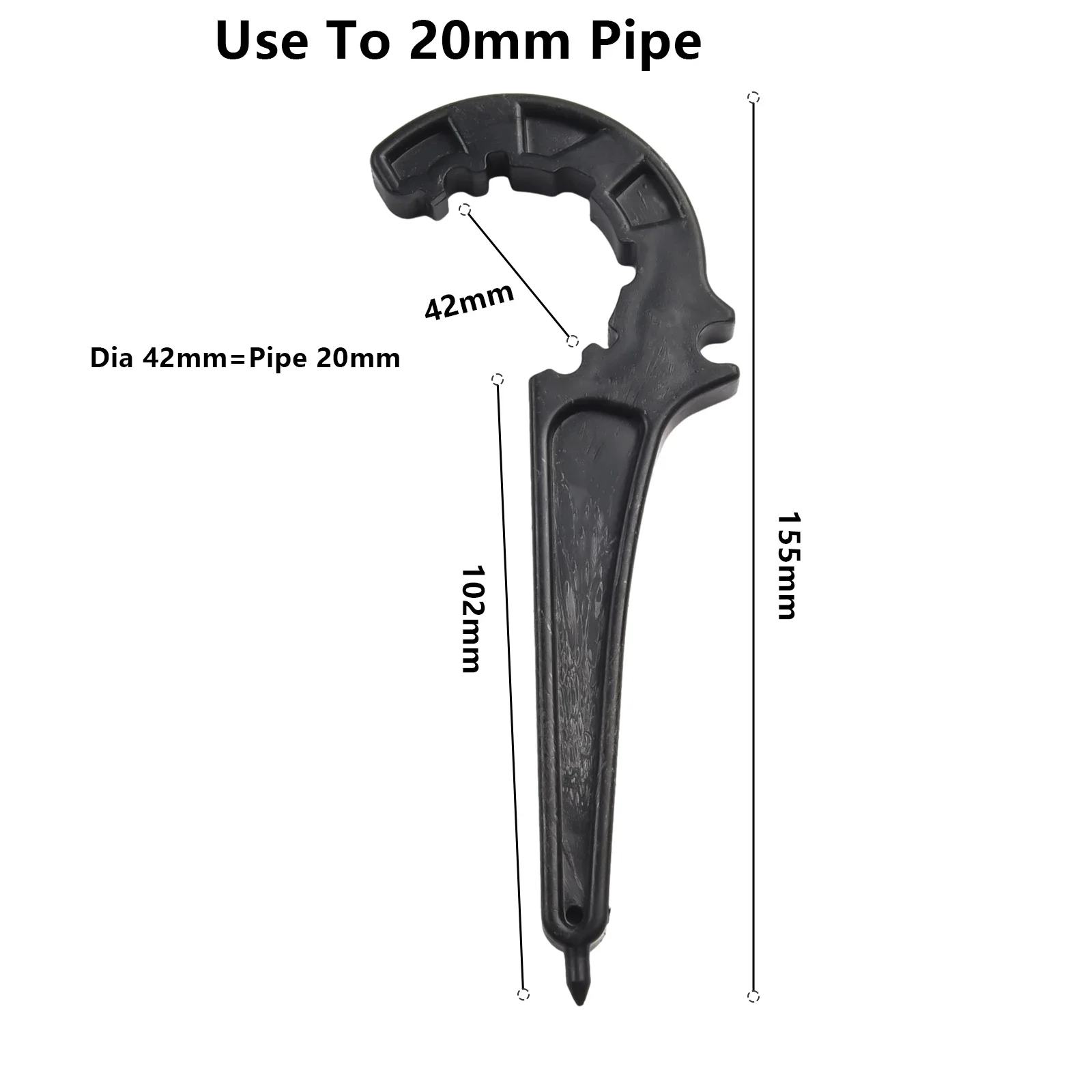 Pipe Fittings 20/25/32/40/50/63mm PE Pipe Fast Connecting Fittings PVC Pipe Valve Lock Nut Wrench Irrigation Tubing Repair Tools