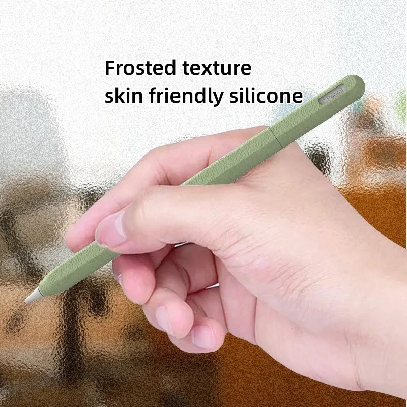 

Stylish Pencil Case Silicone iPad Tablet Touch Pen Case Solid Color Scratch Resistant for Apple Pencils 1st or 2nd generation