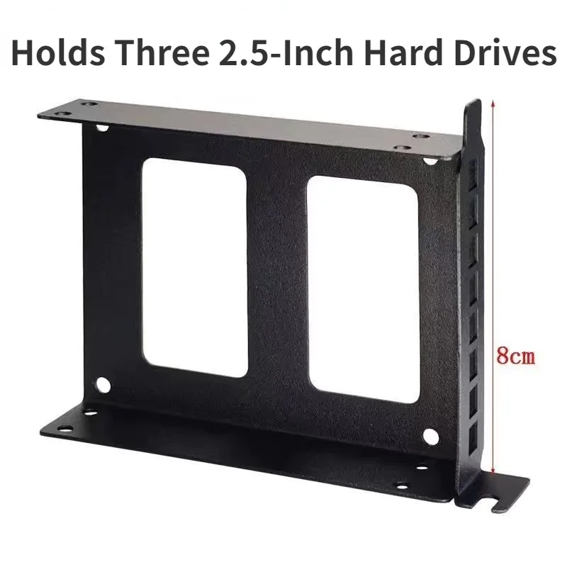 Computer Host PCI Expansion Card Slot Rack Hard Disk Bracket SSD Solid State Drive Chassis Mounting