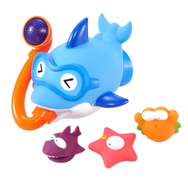 Jouets De Bain Pour Bébé,Jouet De Requin De Baignoire En Silicone