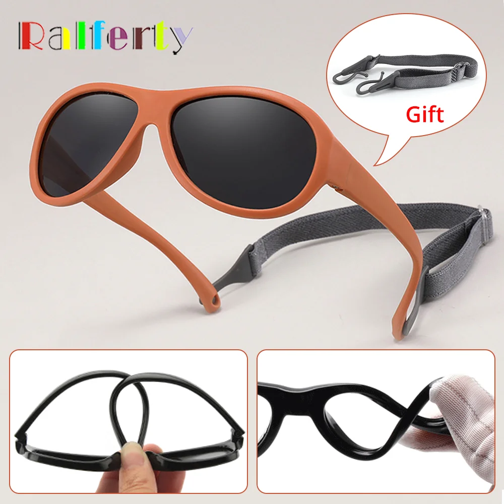 Ralferty Unbreakable 0-2 Baby Sunglasses Polarized Anti UV Protection Anti Glare Sun Glasses Infant Girl Boy Kid Flexible Shades