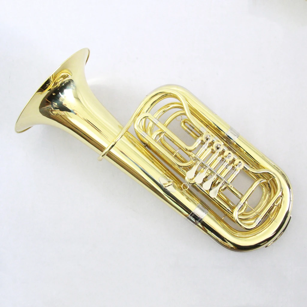 Professional tuba Brass Body Gold Lacquer tuba musical instruments factory direct sale tuba instrument