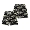 Coconut Tree Pattern Beach Shorts For Men Fishbone 3D Printed Swim Trunks Summer Street Surf Board Shorts Vacation Short Pants 2