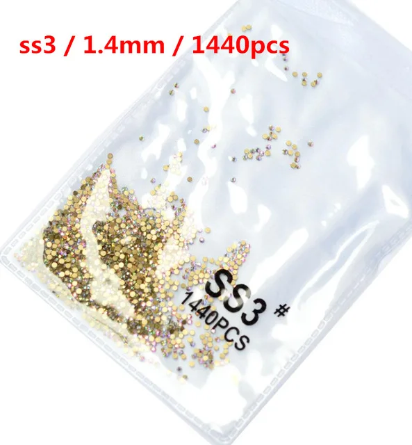 Gold AB ss3 1440pcs