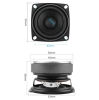 2Pcs Audio 53mm Portable Speakers 2 Inch Full Range 4 Ohm 15 W Loudspeaker DIY Sound Mini Subwoofer For BT Speaker Home Theater - Image 6