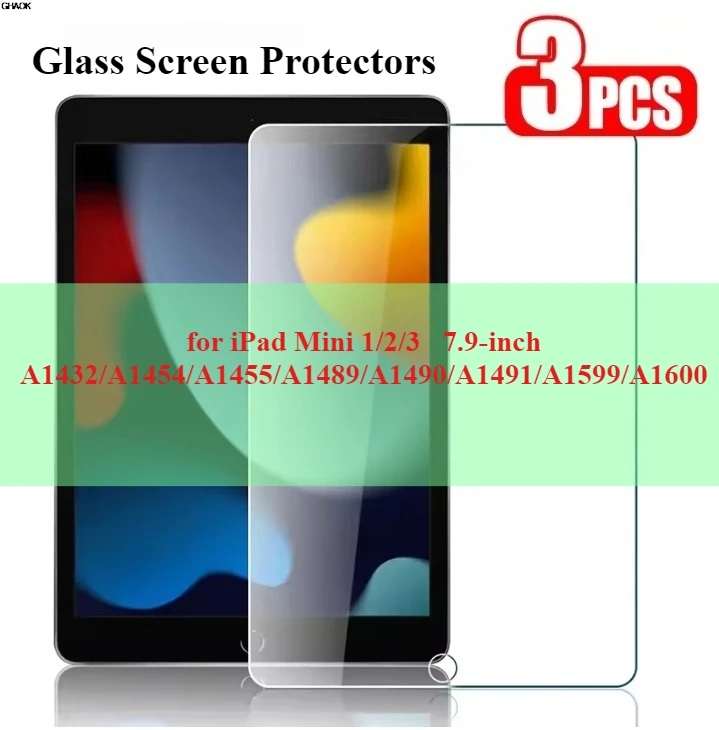 Premium Tempered Glass Screen Protector 3-Pack