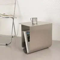 Nordic Light Luxury Stainless Steel Living Room Simple Creative Modern Sofa Balcony Coffee Table Bedroom Nightstand Movable 4