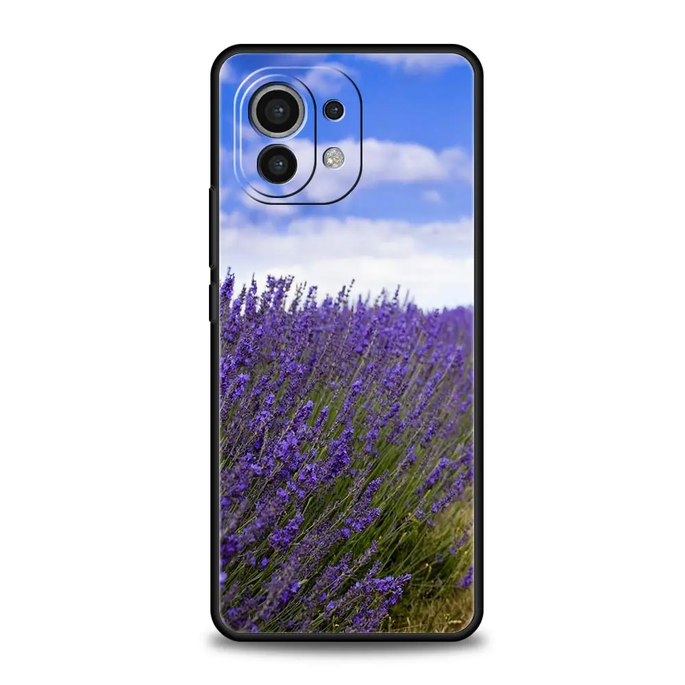Lavender Purple Flower Soft TPU Phone Case