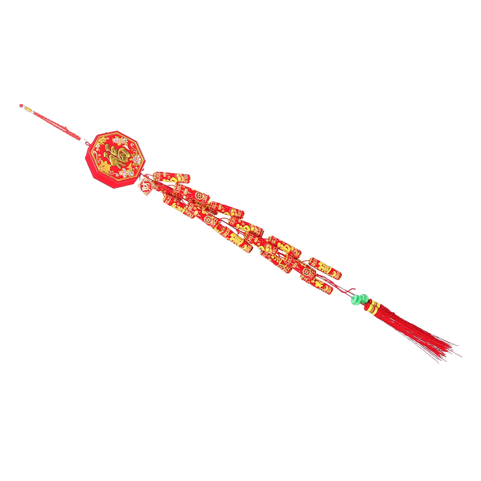 

Chinese New Year Hanging Decoration Electric Firecrackers Ornament Sound Traditional Red Lucky Oriental Pendant Spring Festival
