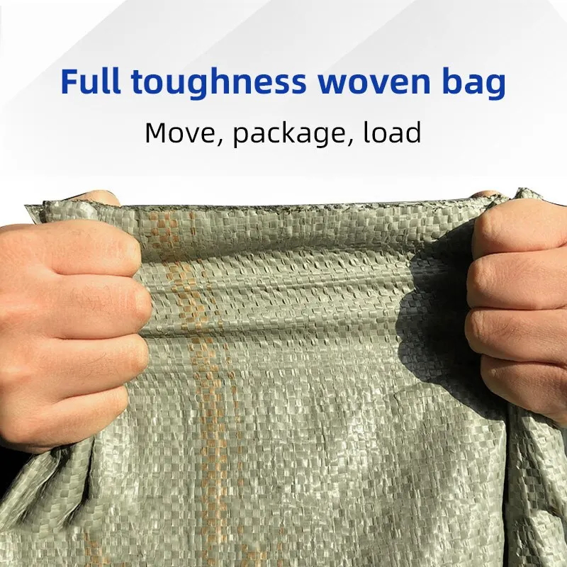 24pcs Flood Sandbags/Flood Control Belt PP Sandbag Flood Bag Thickened Flood Water Control Sand Bag Plastic Mobile Fortress 3