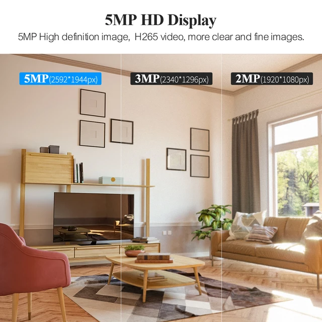 5MP Wifi Camera IP Outdoor 4X Zoom 5G Wireless Security Protection Monitor AI Smart Tracking Surveillance Cameras Two-way Audio - Image 4