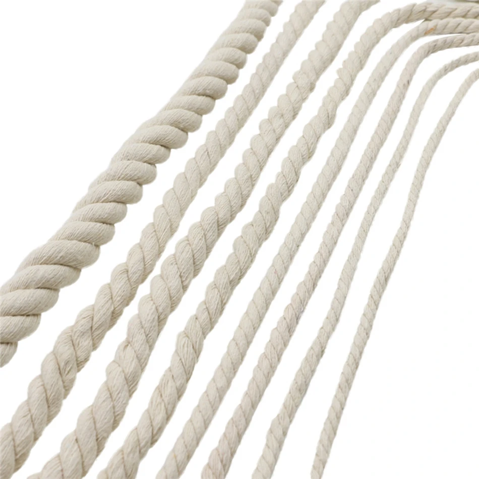DIY Macrame Cord Cotton 3mm Rope String Sewing Handmade Macrame Rope Ribbon Crafts Twine Hilo Home Party Wedding Decoration